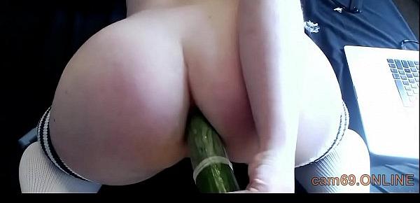  She boasts she had protected sex with cucumber